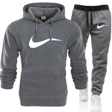 Load image into Gallery viewer, 2019 New Fashion Men Hoodies Suits Brand Tracksuit Men Hip Hop Sweatshirts+Sweatpants Autumn Winter Fleece Hooded Pullover